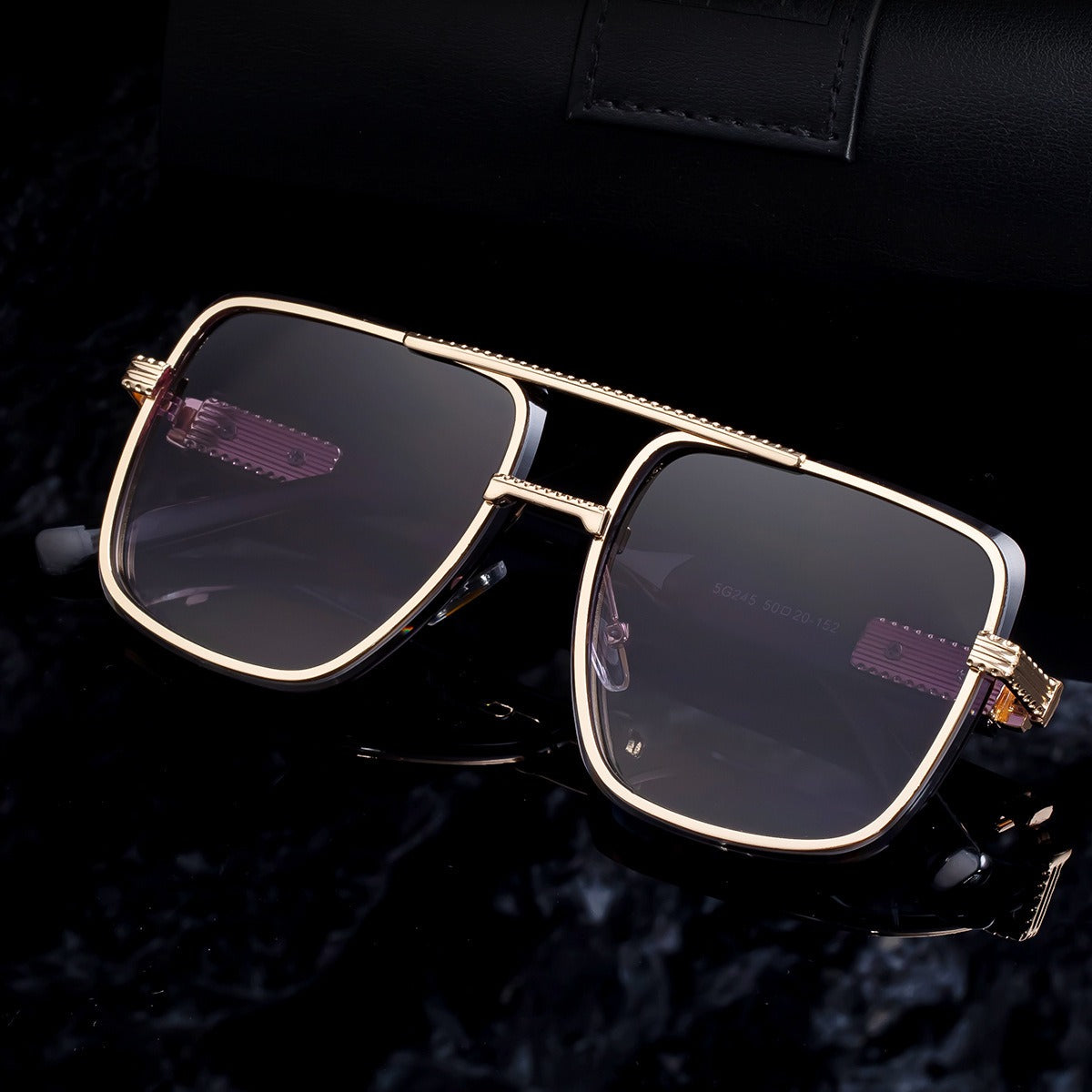 KAJILA Men’s Designer Double Beam Sunglasses