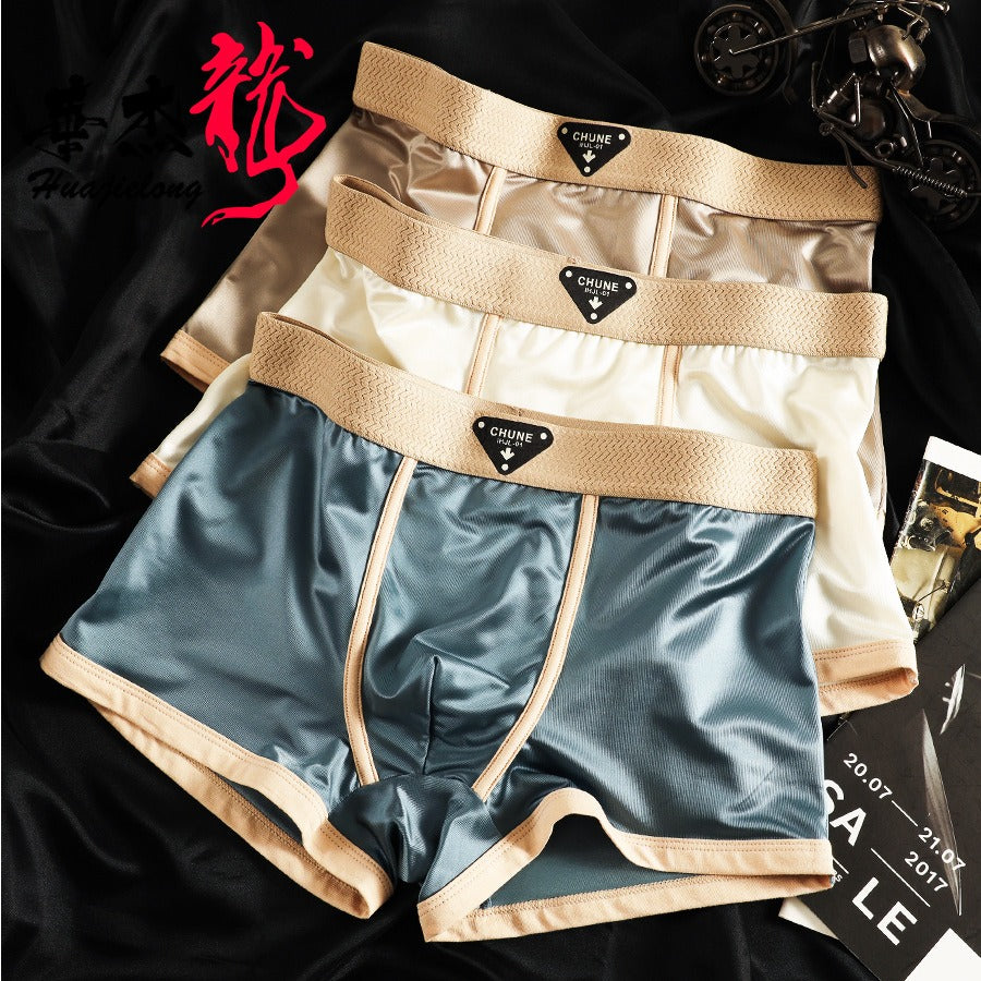 Zero-Friction Solid Ice Silk Underwear( set of 04)