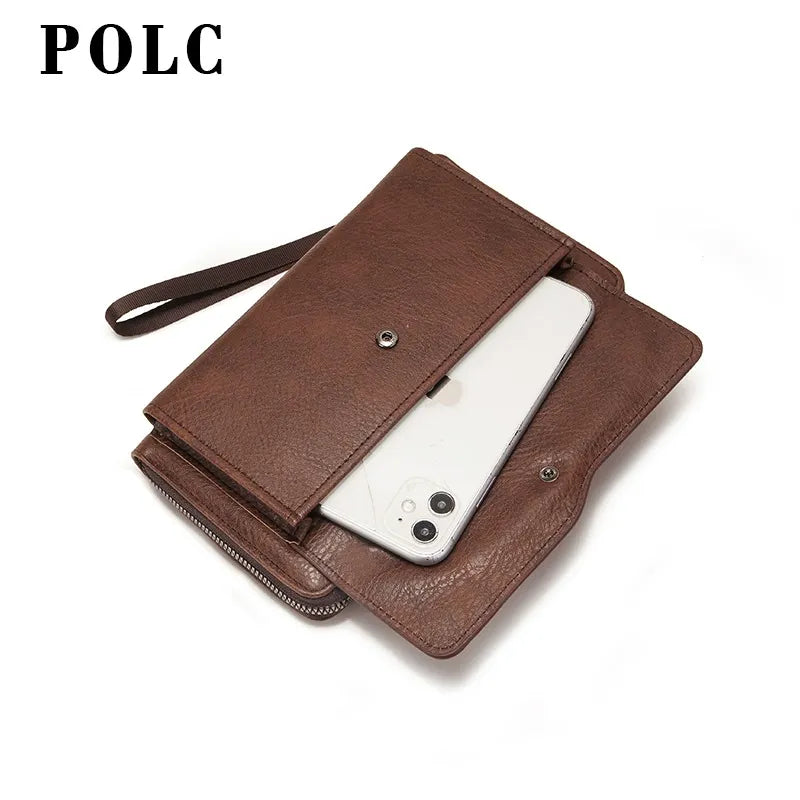 Men’s Multi-Card Zipper Clutch