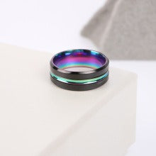 Multicolor Titanium Steel Finger Ring