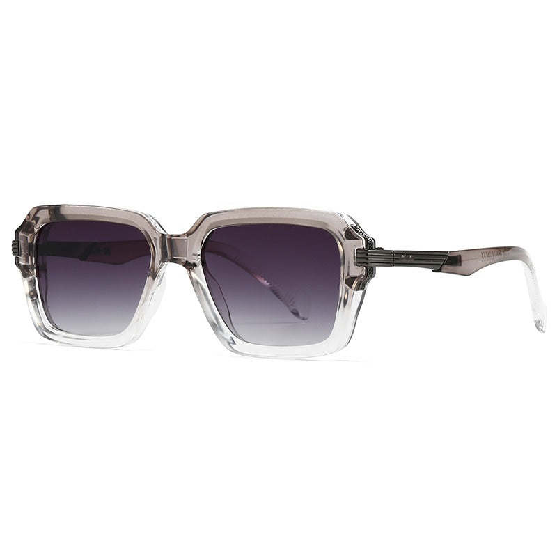 Retro Double Beam Square Frame Sunglasses