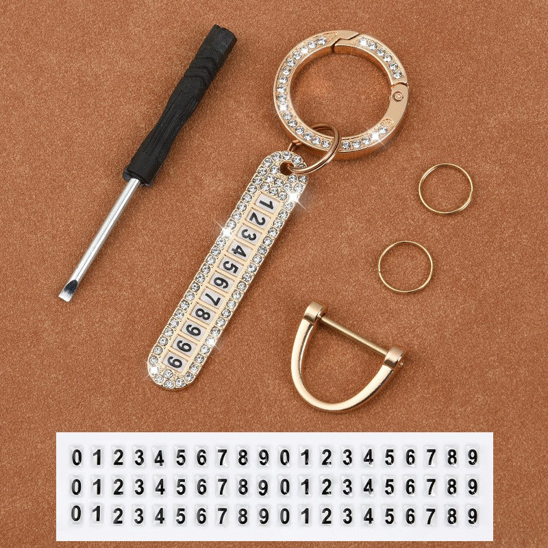 Smart Number Car Key Holder Chain