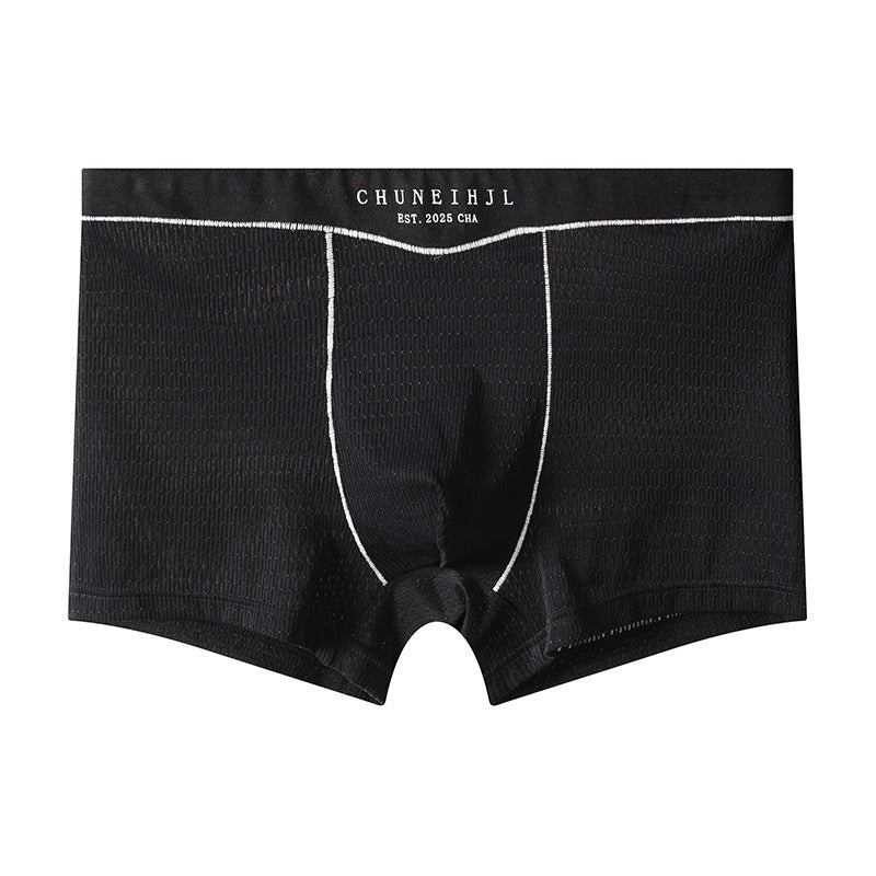 Smooth Ice Silk  Plain Men’s Underwear( set of 04)