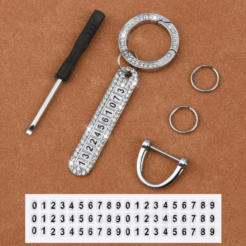 Smart Number Car Key Holder Chain