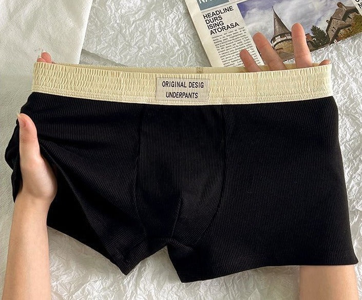 Threaded Contrast Color Men’s Boxer( Set of 04)