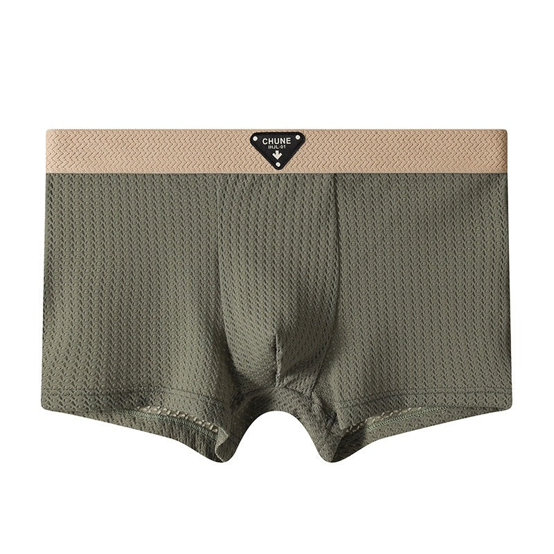 New Ice Silk Solid Men’s Underwear ( set of 04)