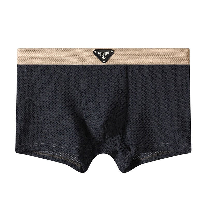 New Ice Silk Solid Men’s Underwear ( set of 04)