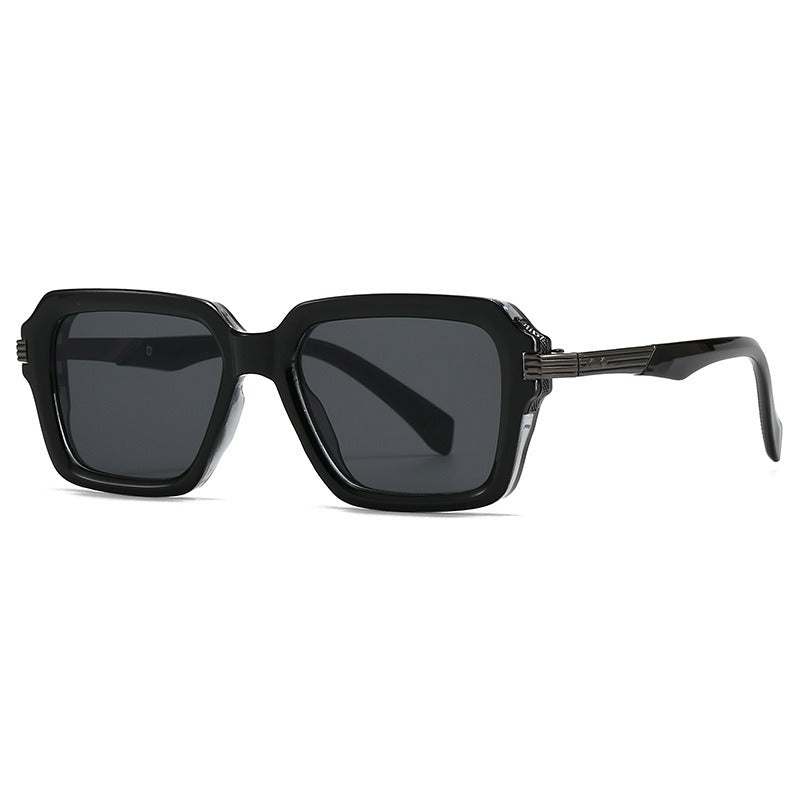 Retro Double Beam Square Frame Sunglasses