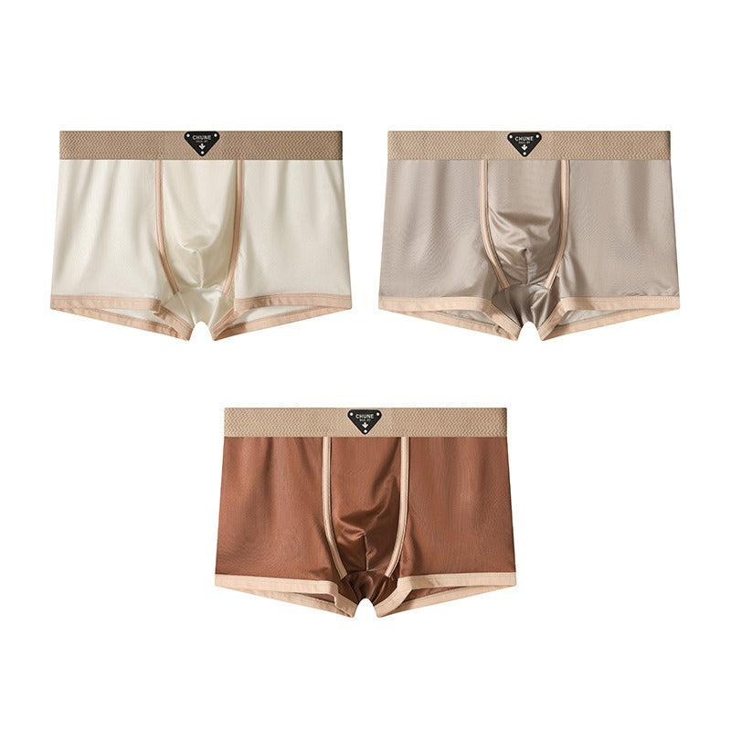 Zero-Friction Solid Ice Silk Underwear( set of 04)