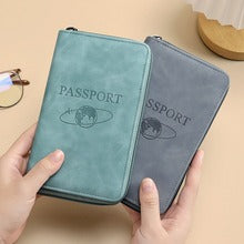 RFID Blocking Zippered Passport Organizer