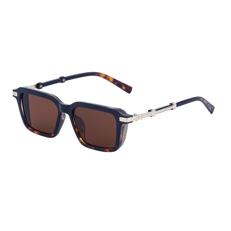Retro INS Style Steampunk Square Sunglasses