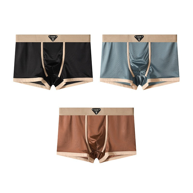 Zero-Friction Solid Ice Silk Underwear( set of 04)
