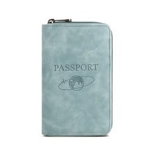 RFID Blocking Zippered Passport Organizer