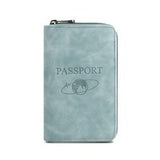 RFID Blocking Zippered Passport Organizer
