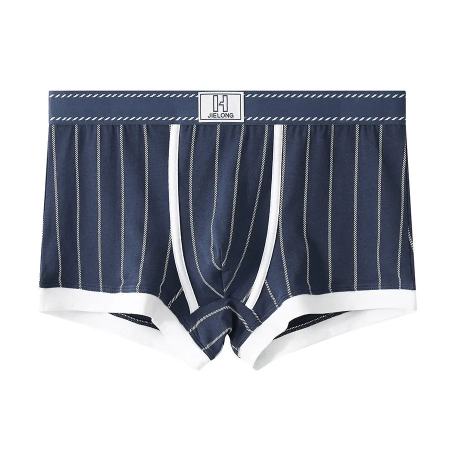 New Striped Cotton Boxer Briefs( Set of 03)