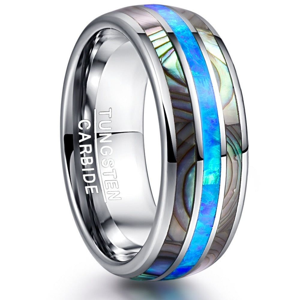 Sleek Polished Shell Fashion Ring