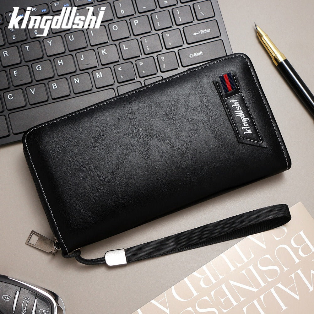 Long Zipper Men's Clutch Wallet