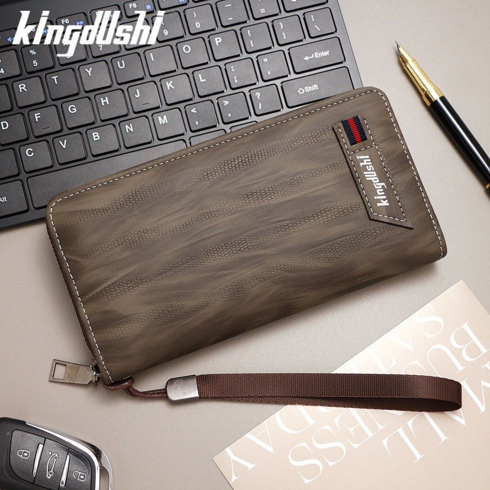 Long Zipper Men's Clutch Wallet
