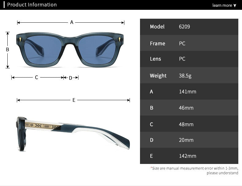 Trendy Half-Pin Frame Retro Eyewear