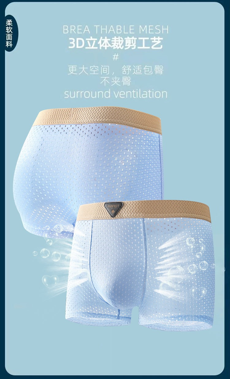 AirCool Ice Silk Breathable Underwear( set of 04)