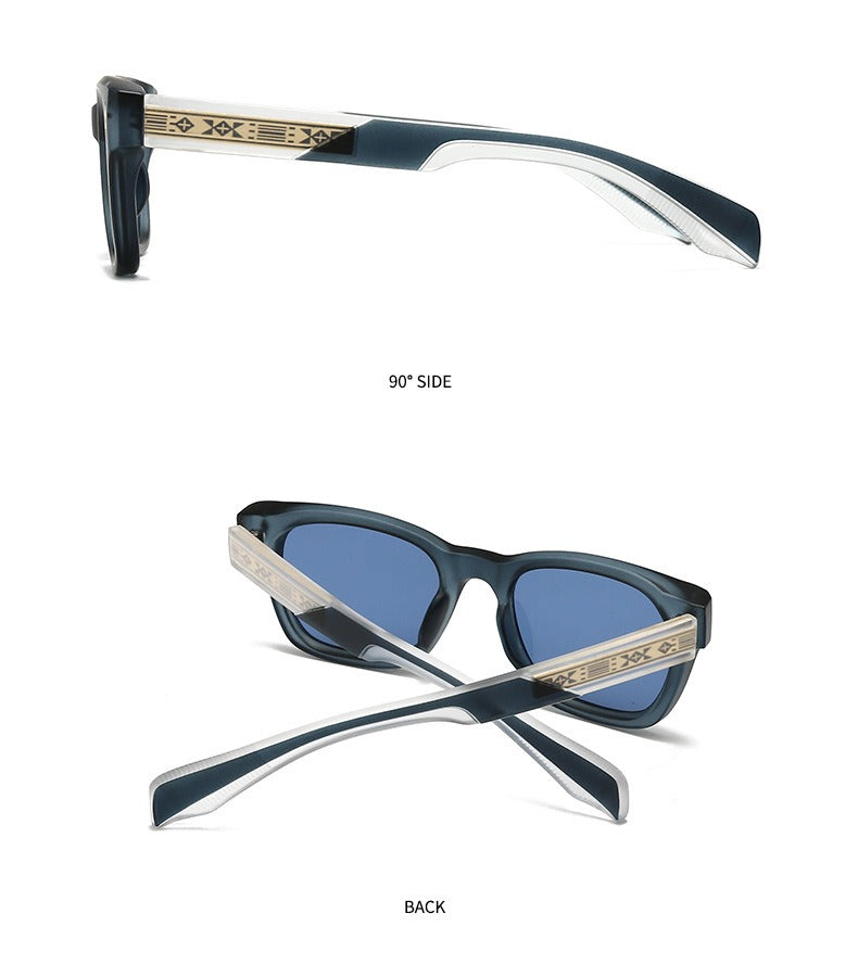 Trendy Half-Pin Frame Retro Eyewear