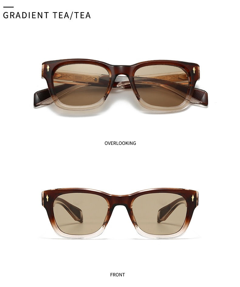 Trendy Half-Pin Frame Retro Eyewear