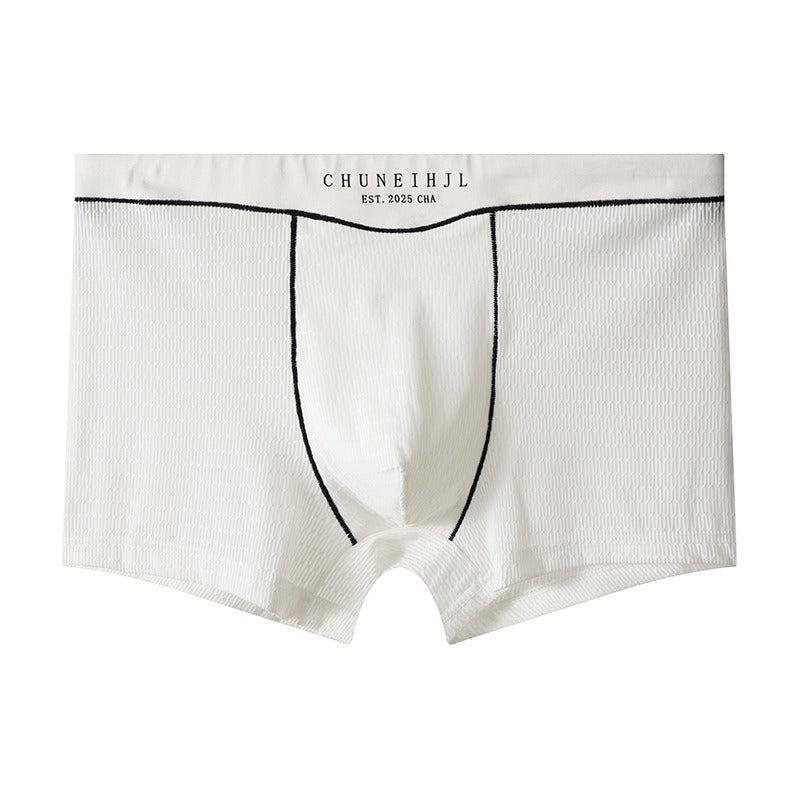 Smooth Ice Silk  Plain Men’s Underwear( set of 04)