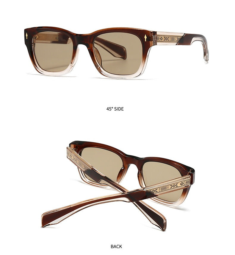 Trendy Half-Pin Frame Retro Eyewear