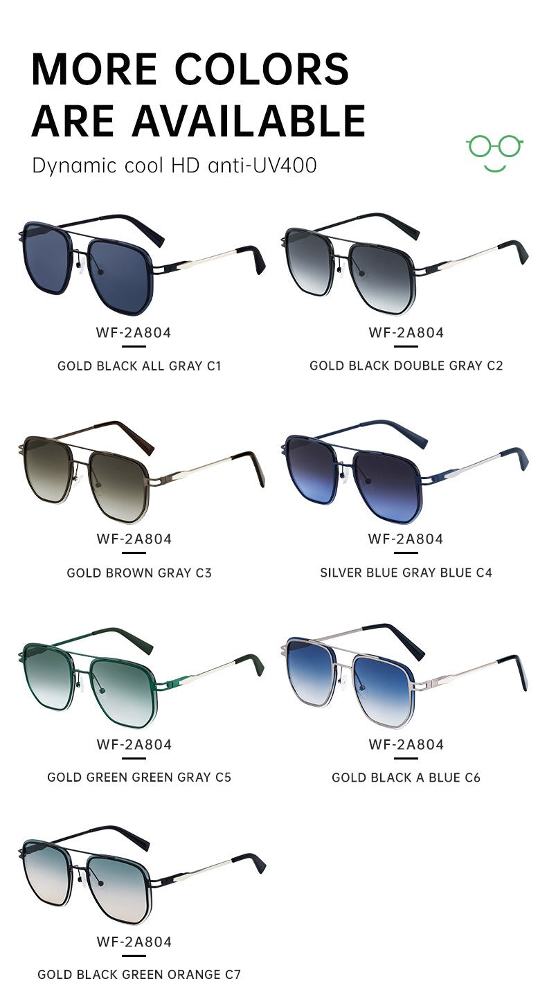 Kajira Square Frame Trim Sunglasses