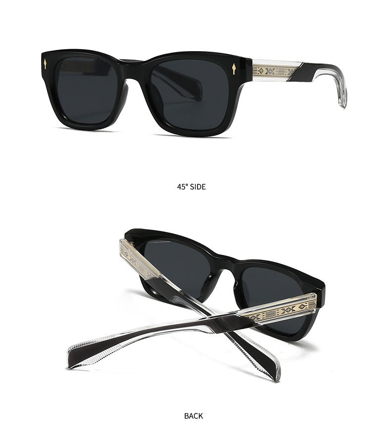 Trendy Half-Pin Frame Retro Eyewear