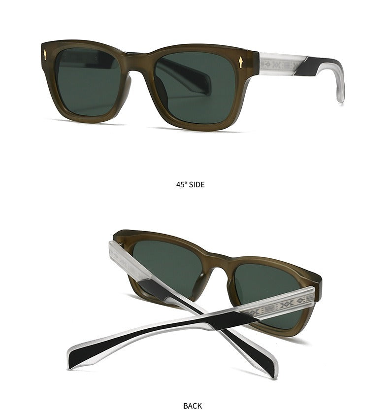 Trendy Half-Pin Frame Retro Eyewear