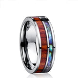 Mens Wood Grain Fashion Ring