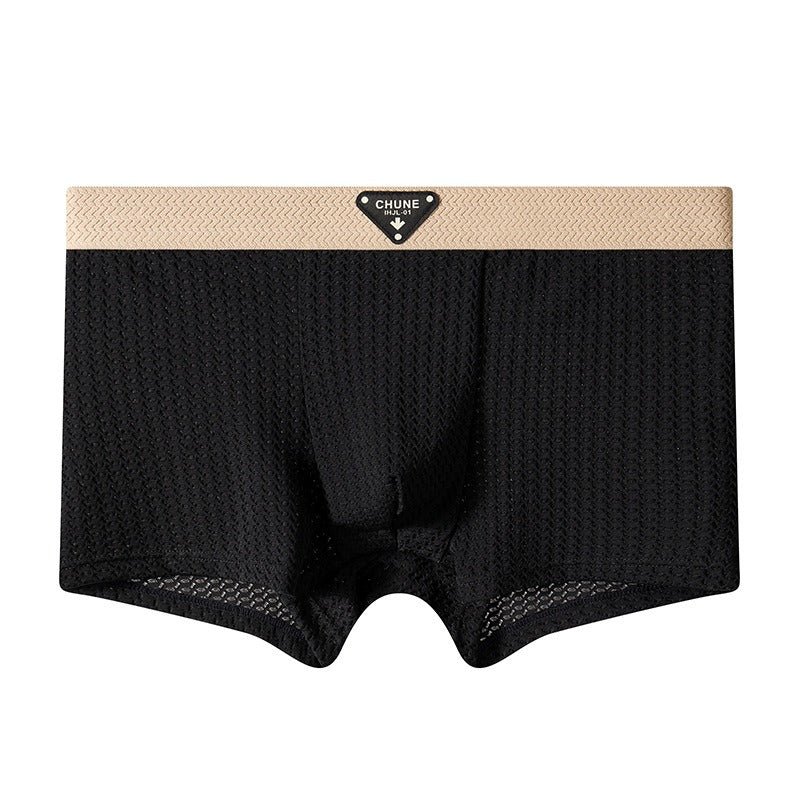 New Ice Silk Solid Men’s Underwear ( set of 04)