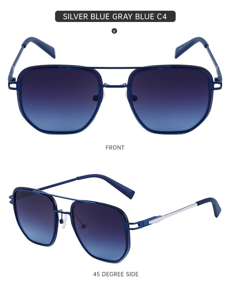 Kajira Square Frame Trim Sunglasses