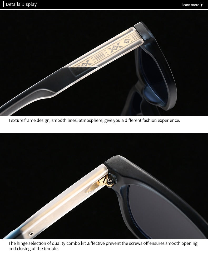 Trendy Half-Pin Frame Retro Eyewear