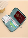 RFID Blocking Zippered Passport Organizer