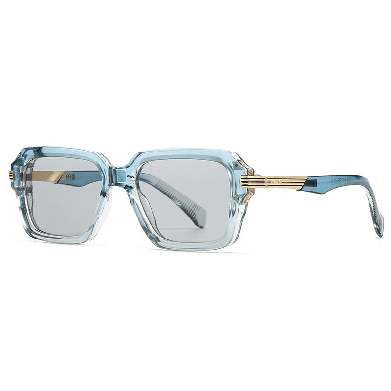 Retro Double Beam Square Frame Sunglasses