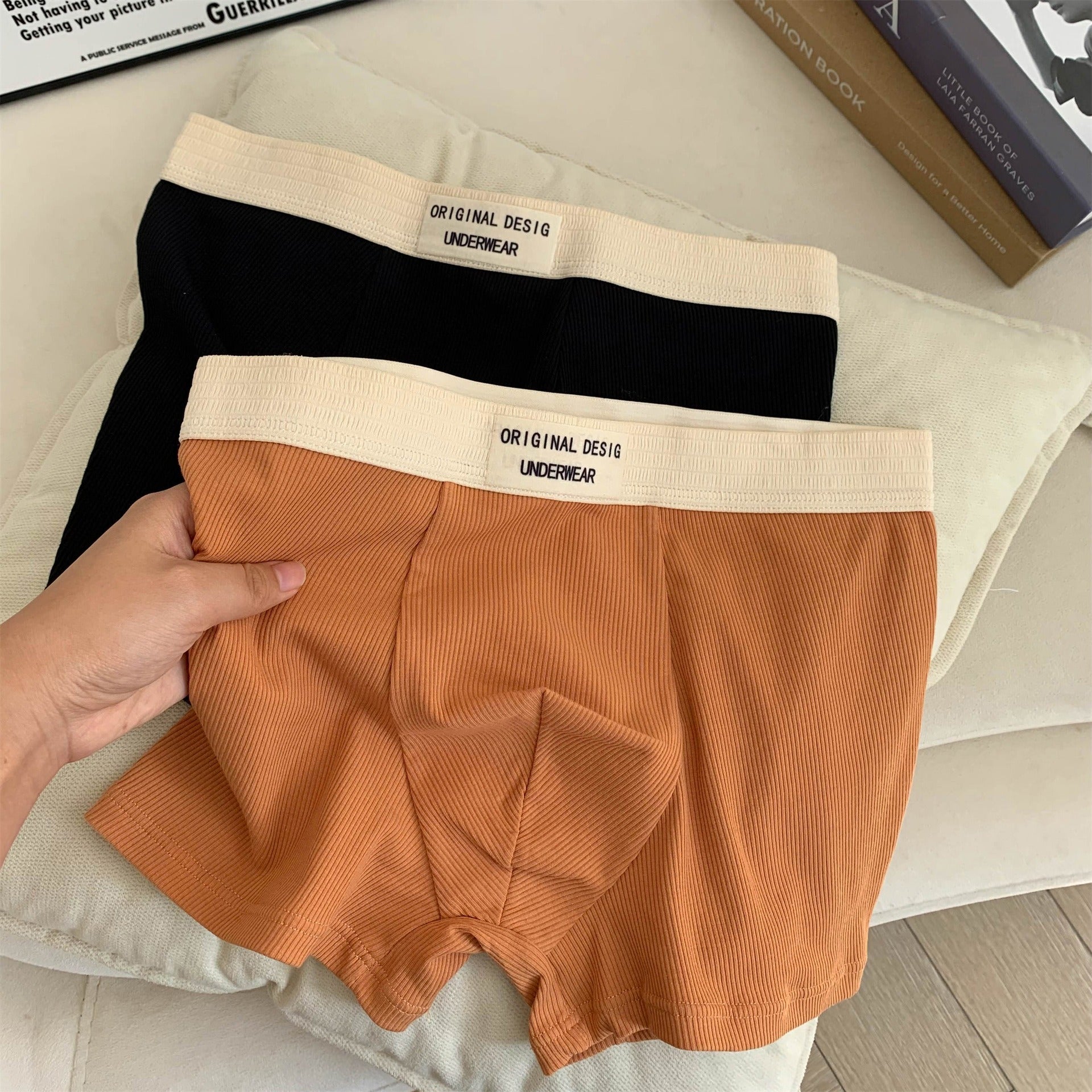Threaded Contrast Color Men’s Boxer( Set of 04)