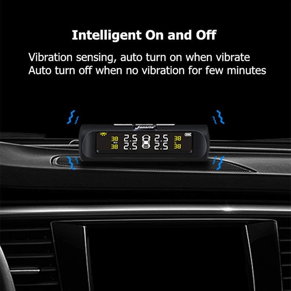 Car Solar Tire Pressure Monitoring System With Display