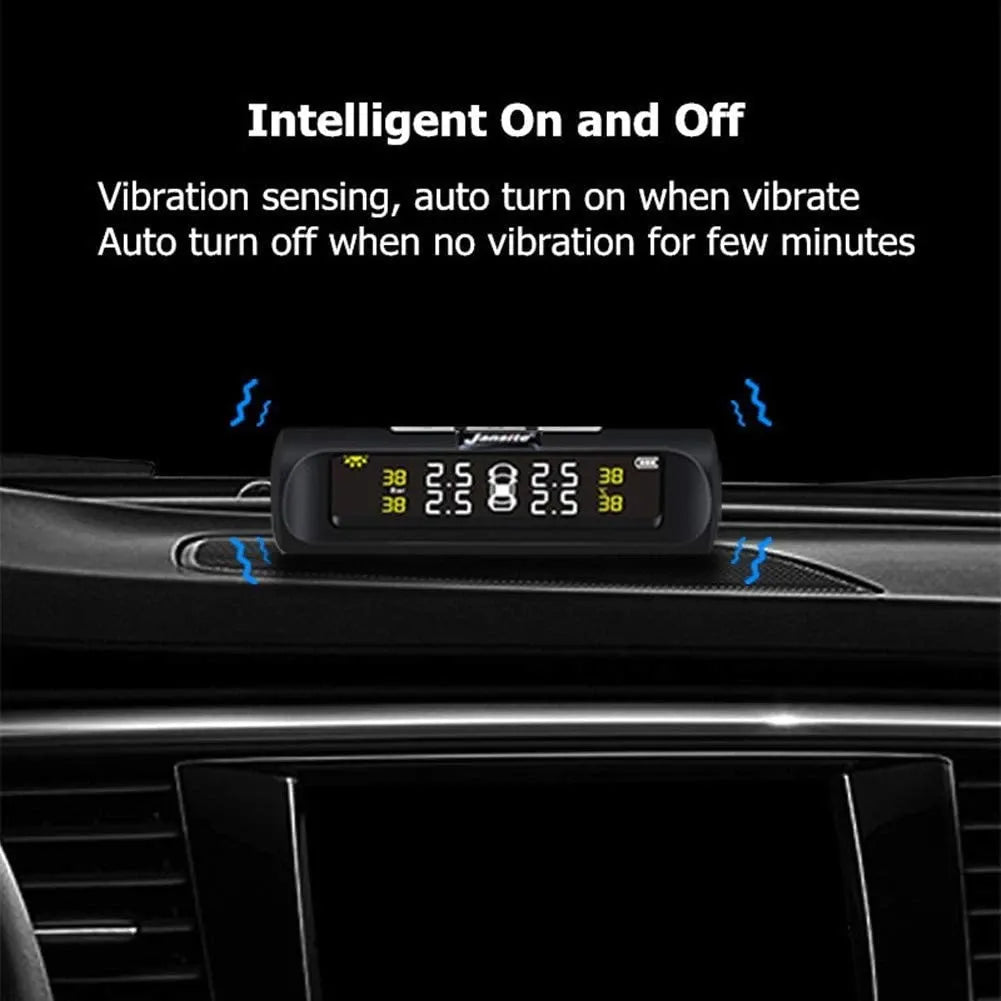 Car Solar Tire Pressure Monitoring System With Display