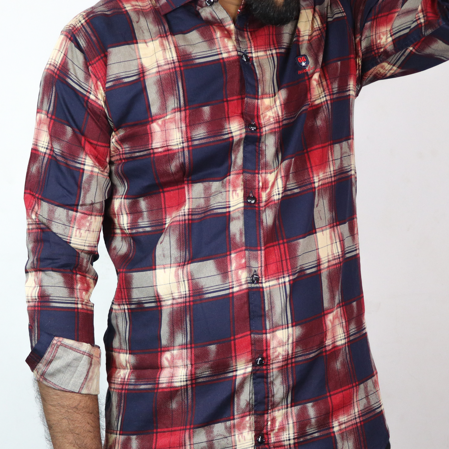 Men's Trendy Checkered Casual Full Shirt