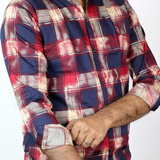 Men's Trendy Checkered Casual Full Shirt
