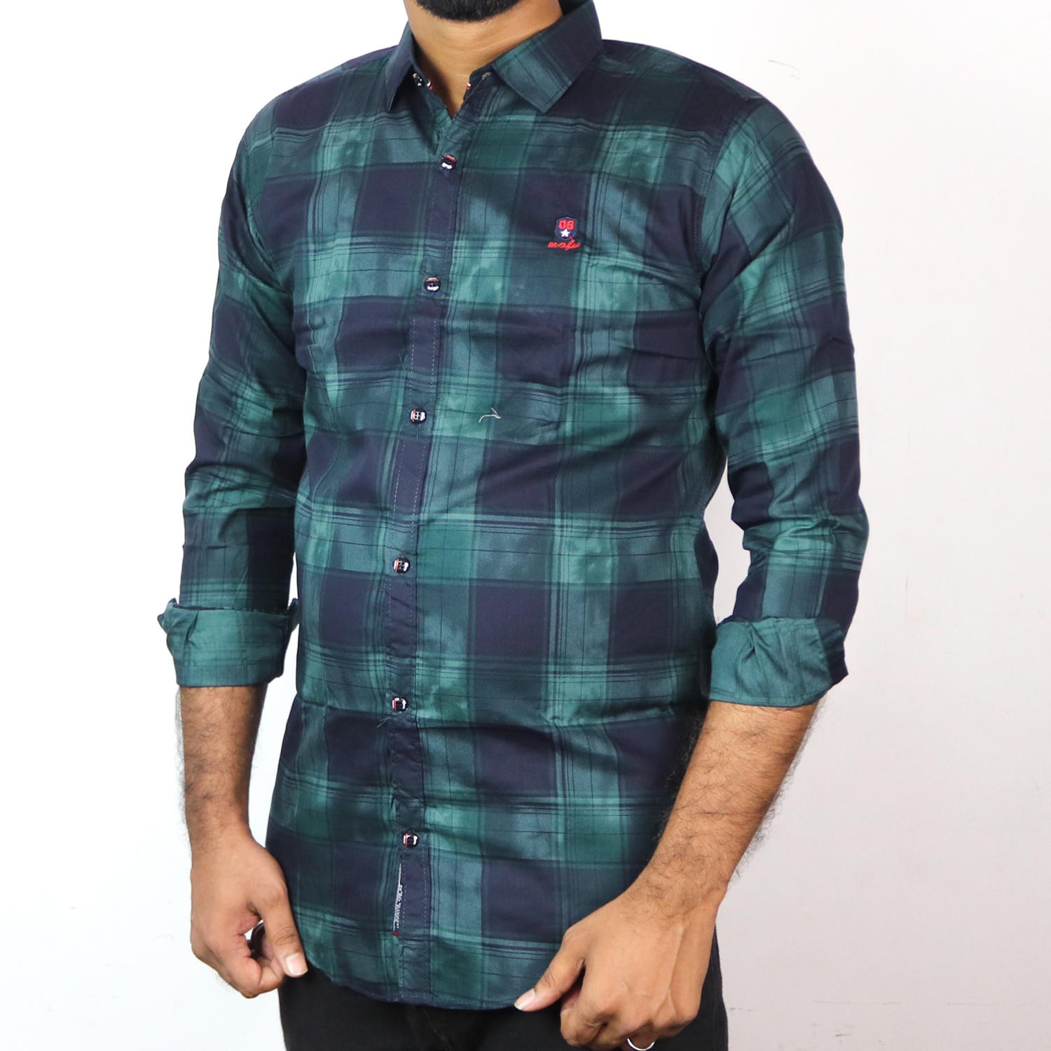 Men's Trendy Checkered Casual Full Shirt