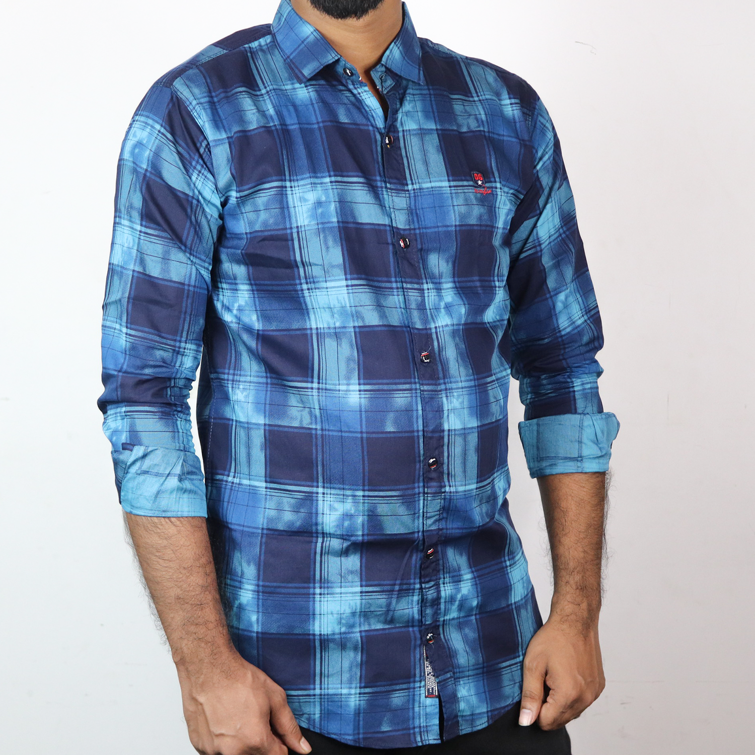 Men's Trendy Checkered Casual Full Shirt