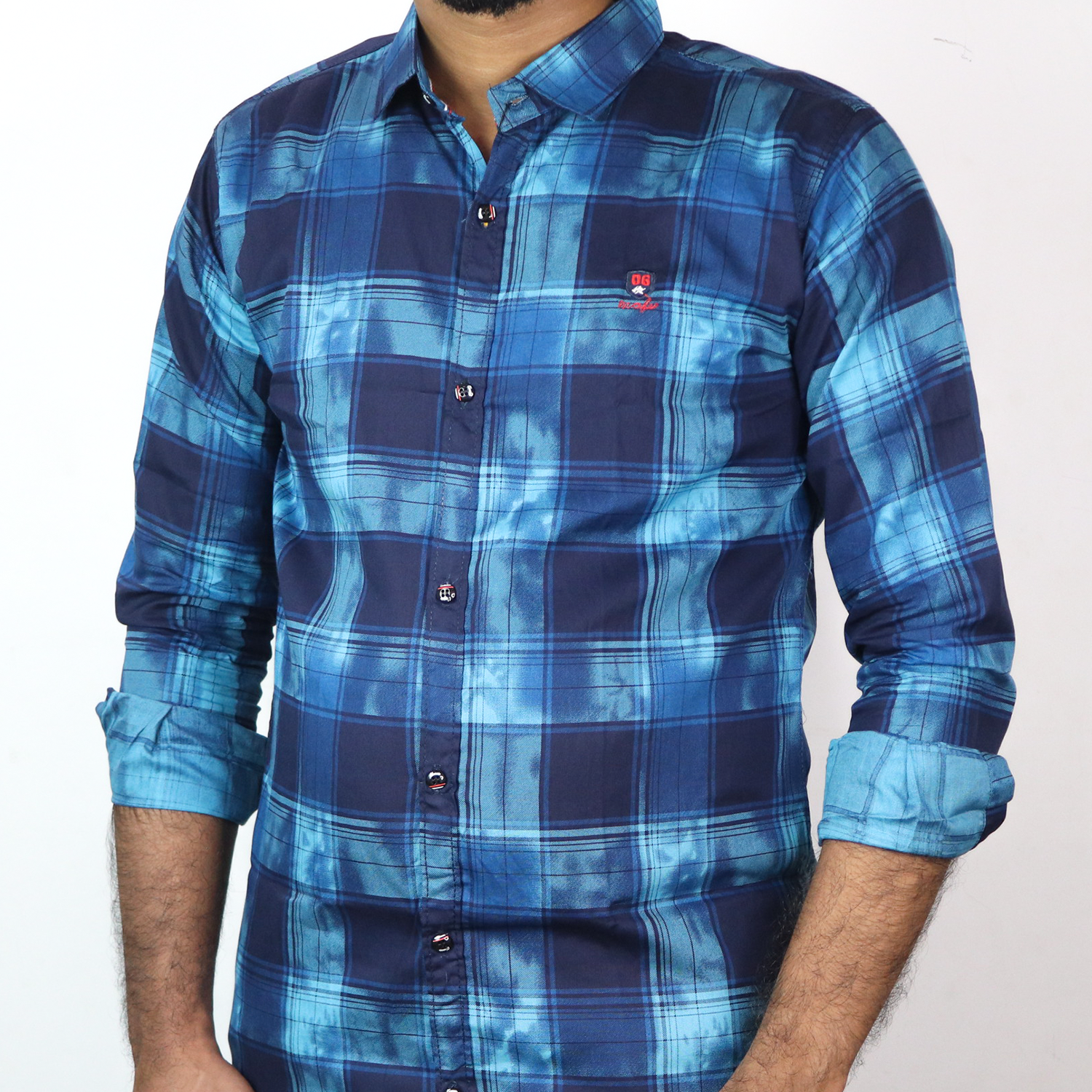 Men's Trendy Checkered Casual Full Shirt