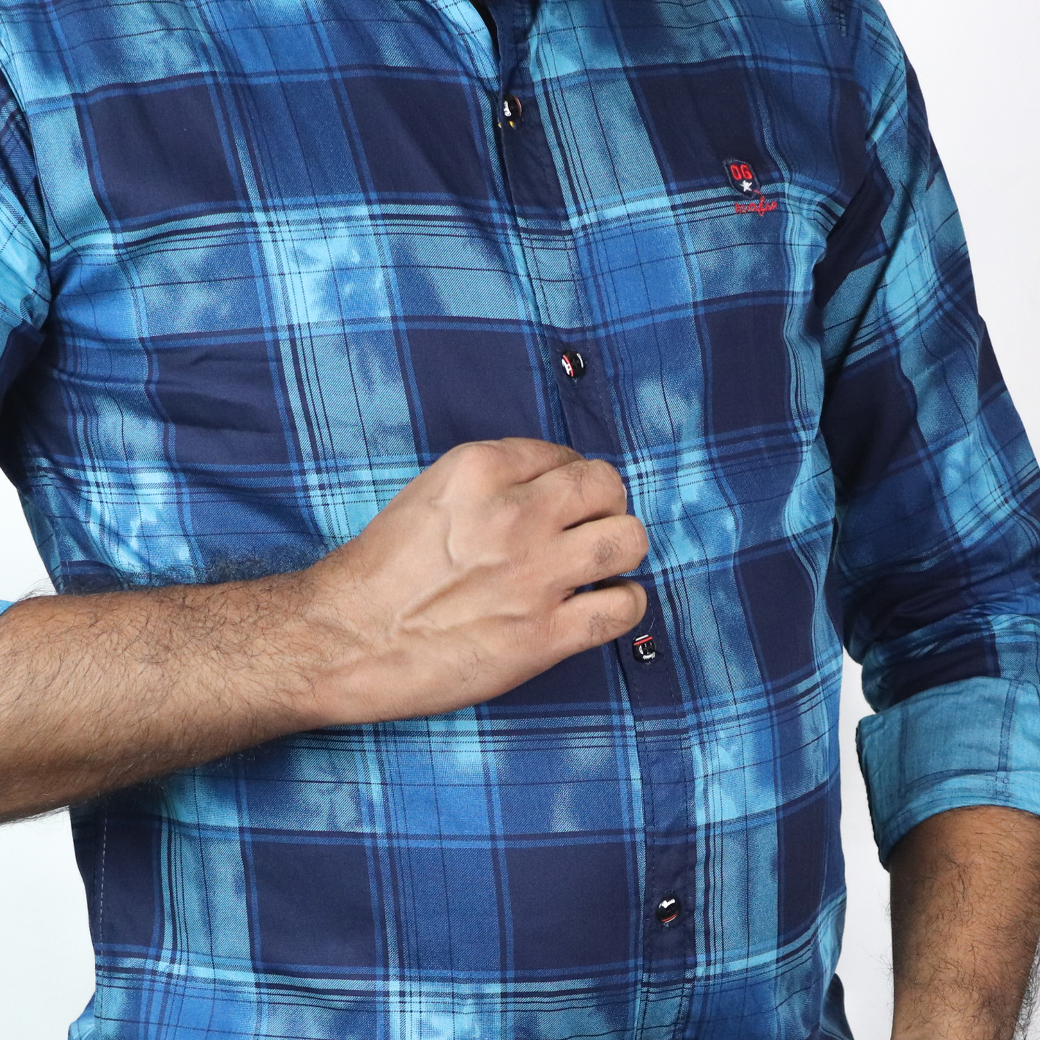 Men's Trendy Checkered Casual Full Shirt