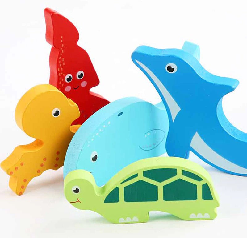 Cartoon Animal Fruit Educational Puzzle Toy
