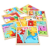 Cartoon Animal Fruit Educational Puzzle Toy