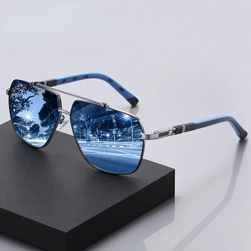 Polarized Metal Large Frame Sunglass for Men