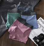 Men's Breathable Striped Premium Boxer ( Set Of 03 )